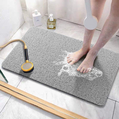 Bingobang Bath Mats Non Slip,Shower Mat Rubber 60x40cm,Extra Soft Anti-Mould, Machine-Washable,For Bathroom Floor,BathtubGrey