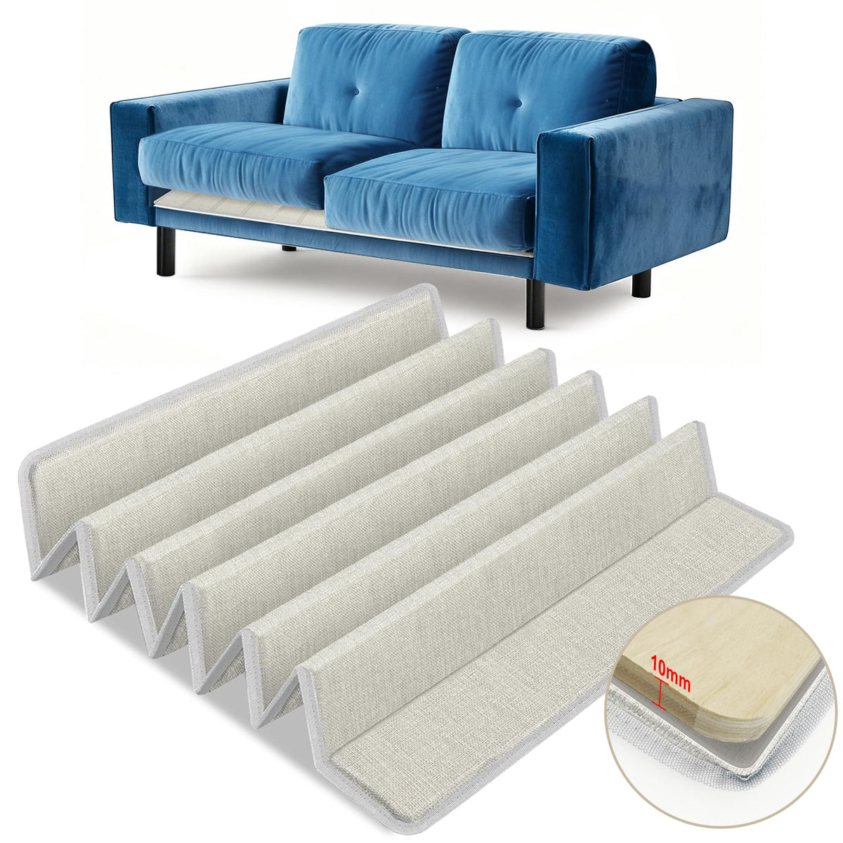 VERONLY Couch Cushion Support for Sagging Seat - 60x137CM Wooden Sofa Support Strengthener Boards for 2 Seater