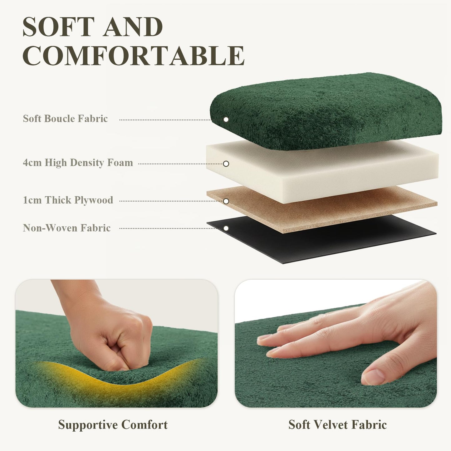 COLAMY Large Ottoman Storage Box for 80L，Wooden Ottoman Storage Bench with Anti-Slip Pads and Lift-Up Lid, Foot Stool for Living Room, Bedroom