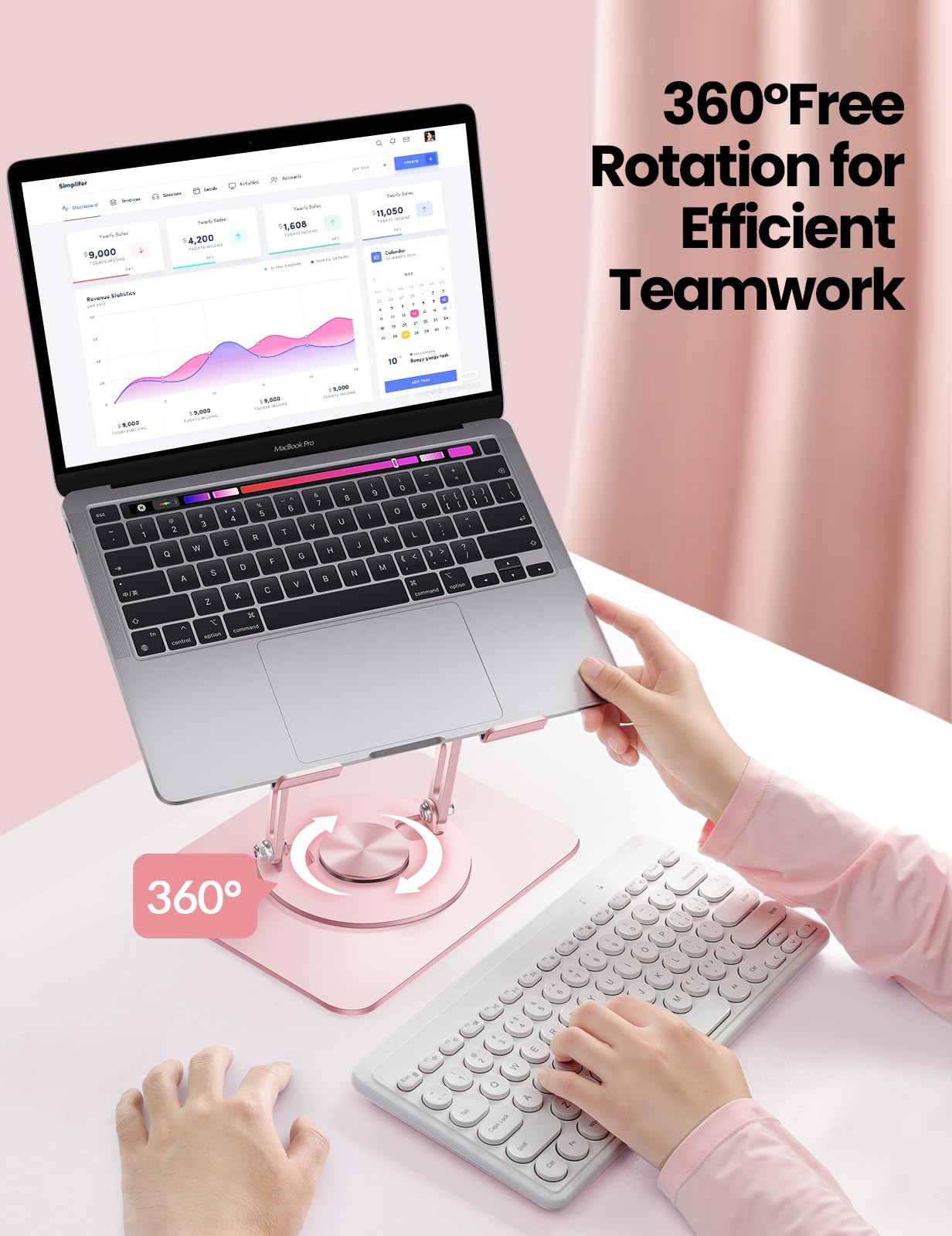VAYDEER Laptop Stand, Adjustable, Metal