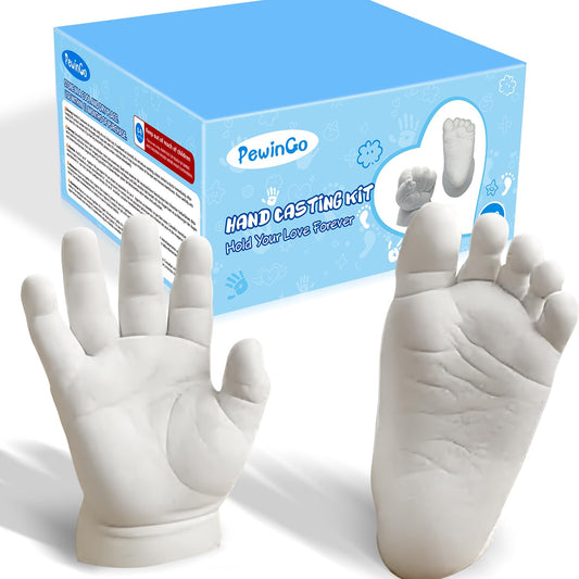 PewinGo Baby Hand & Foot Casting Kit, 3D Moulding Gift Set, Memories, Keepsakes, for Kids or Newborn, Baby Shower Presents