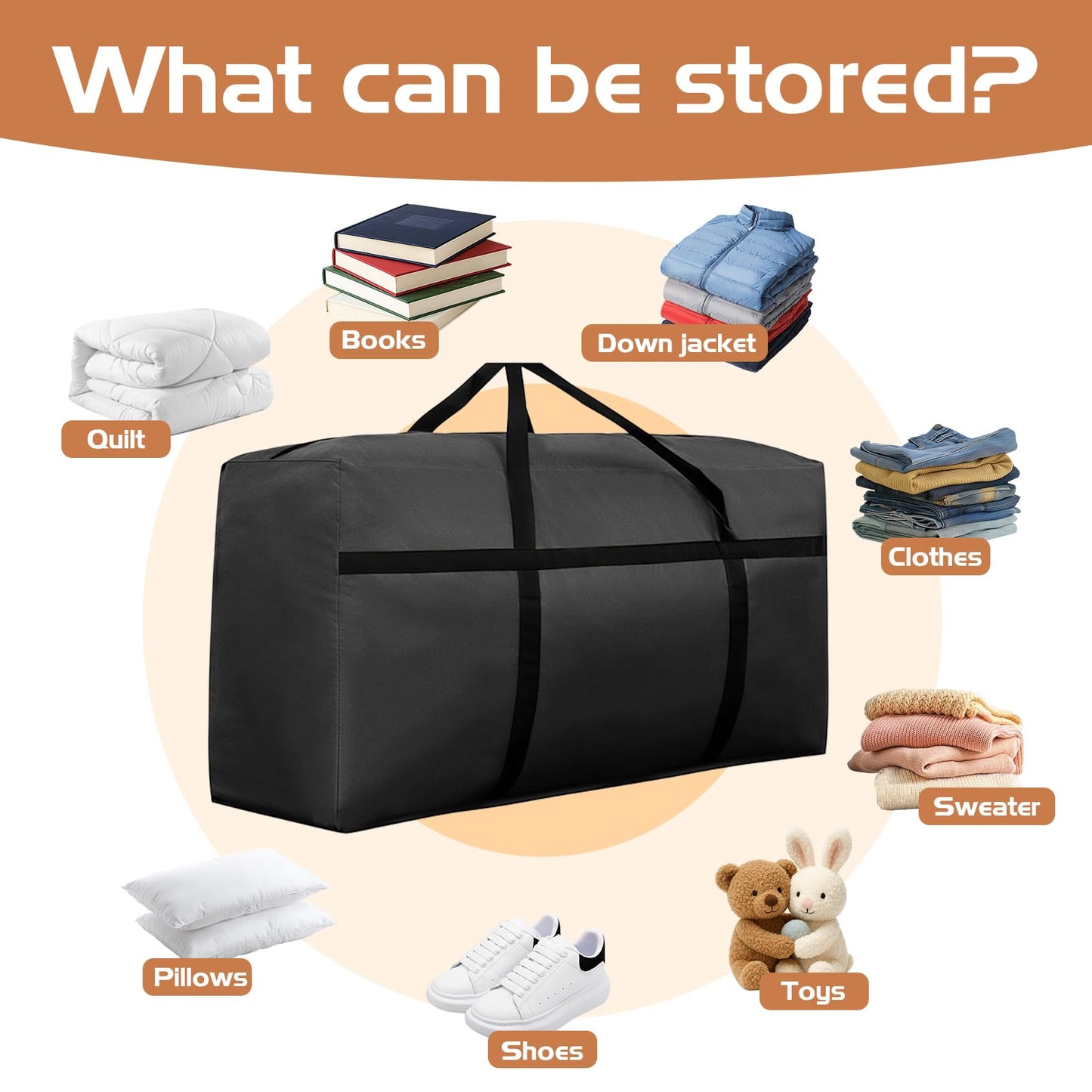Moving Storage Bags Large,Heavy Duty Moving Bags Extra Large Strong 4 Pack