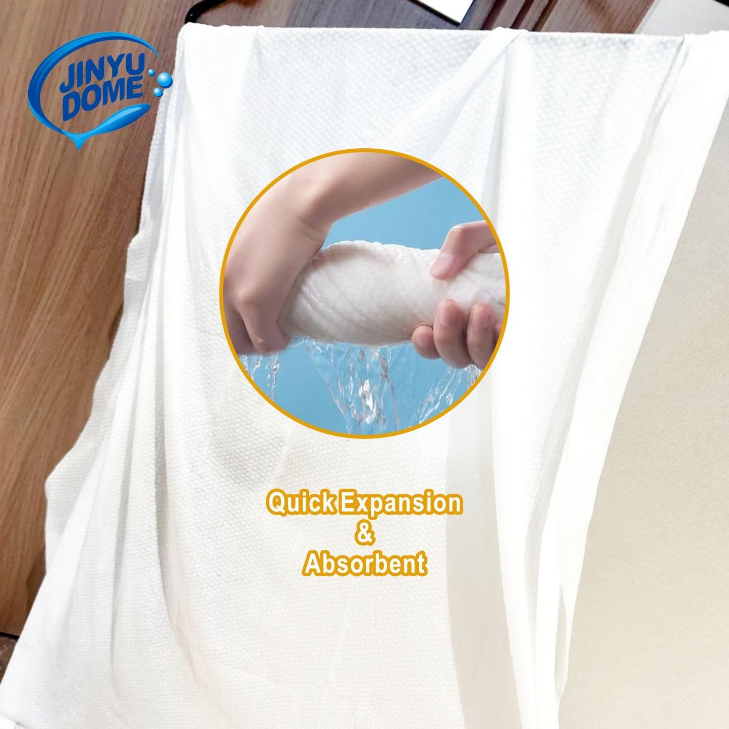 JINYUDOME Disposable Bath Towel, Big Shower Towels, Portable Package for Travel,Hotel, Trip, Camping Use. Soft and Large Luxury Body Towels