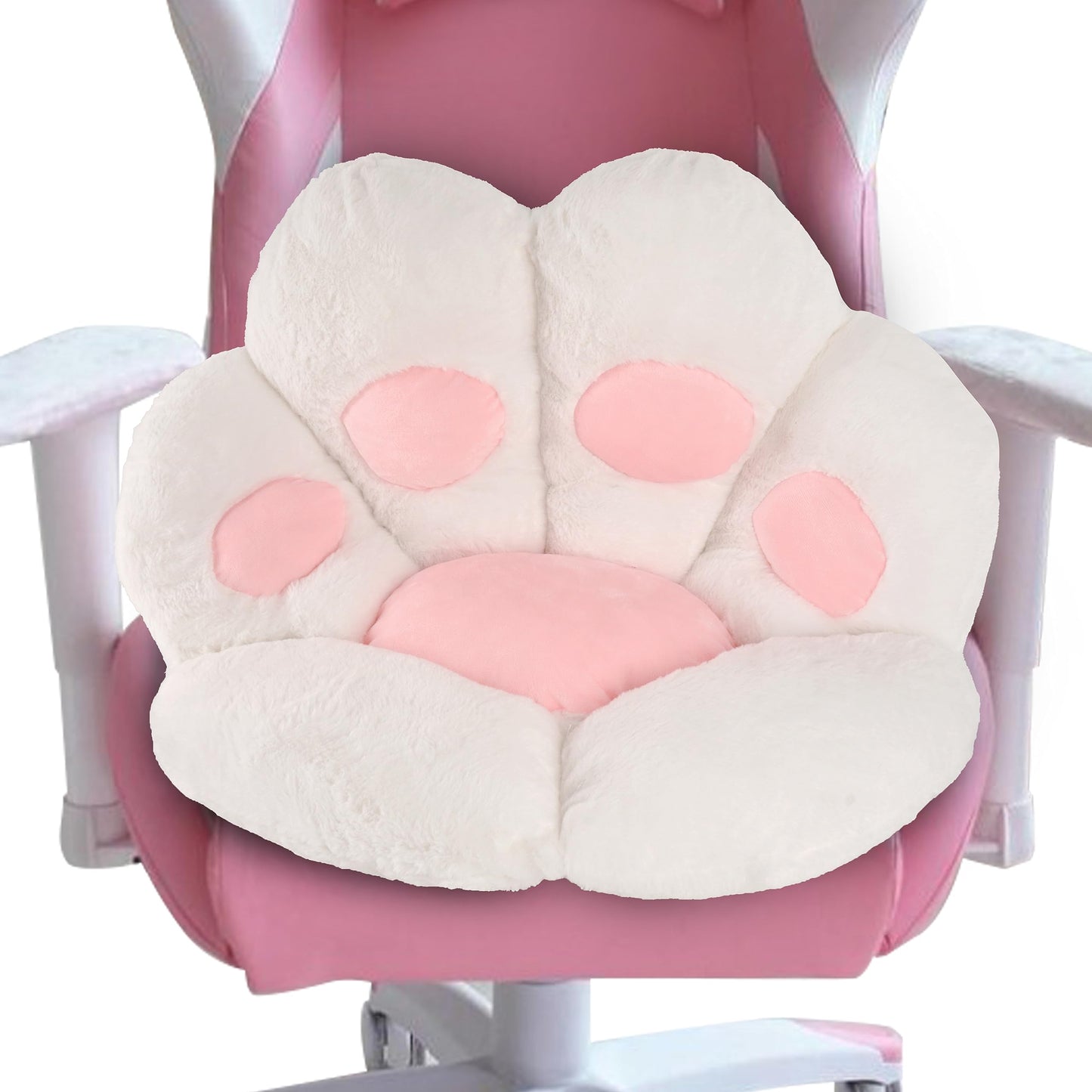 FlyGulls Cat Paw Cushion Kawaii Cat Pillow for Computer Gaming Chair Comfy Cat Paw Seat Cushion for Office Chairs Cute Cat Plush Pillow for Room