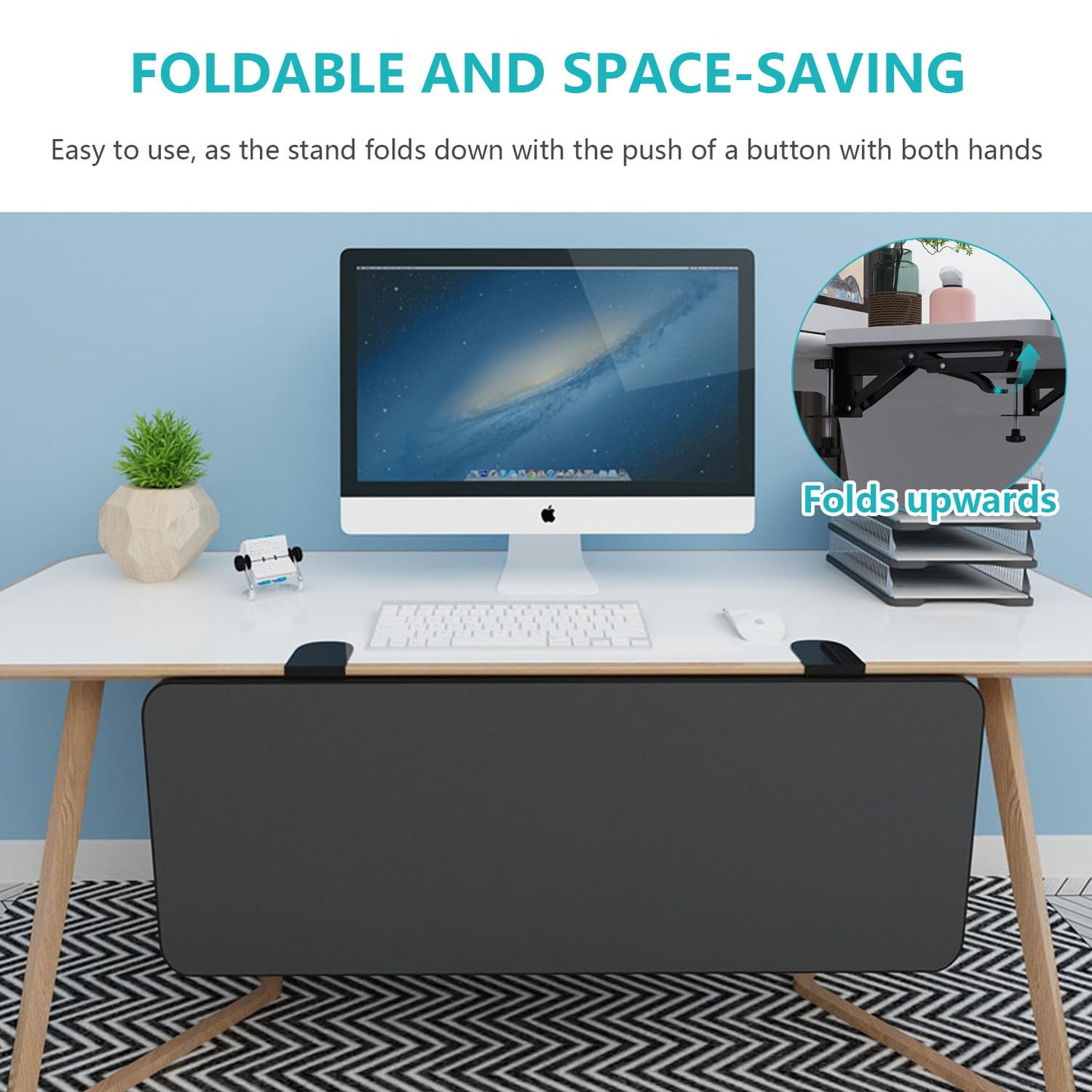 awagas Ergonomics Desk Extender Tray, 65cm x 25cm Keyboard Tray