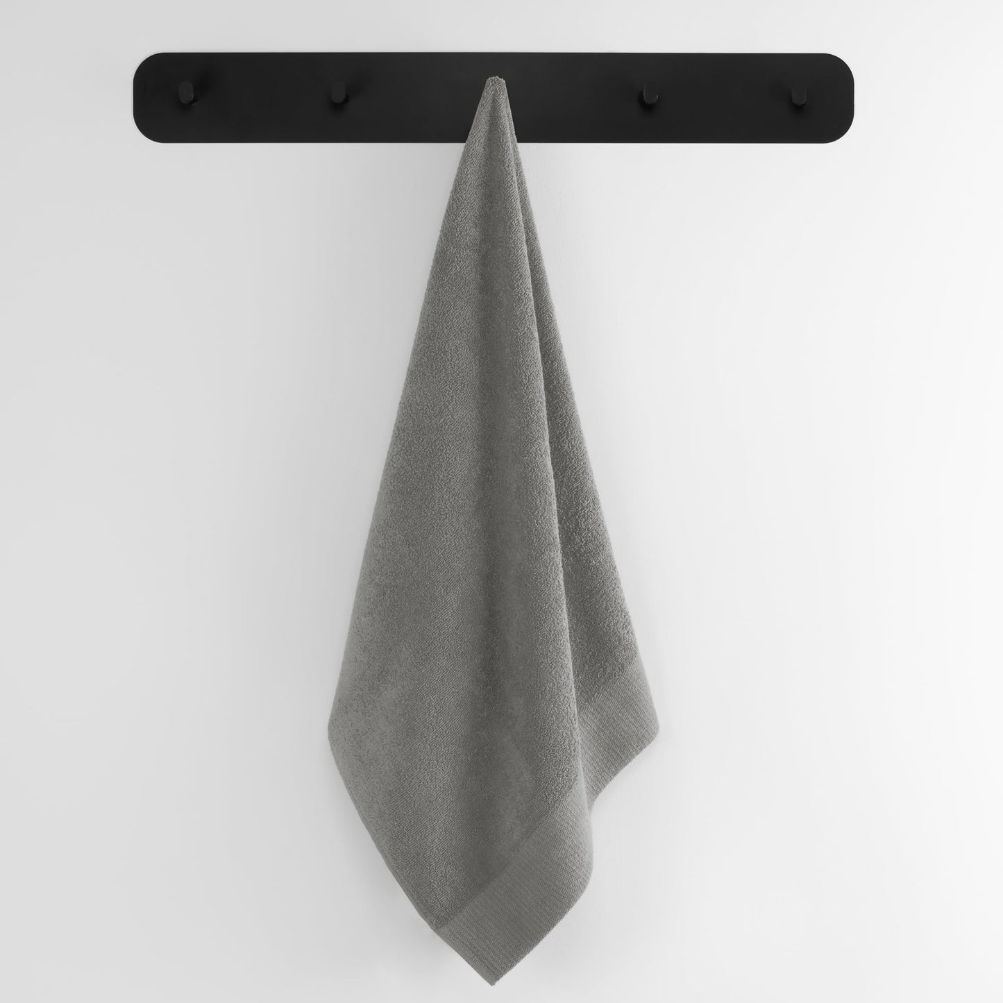AmeliaHome 50x100 cm Towel 100% Cotton Absorbent Steel Silver Grey Amari