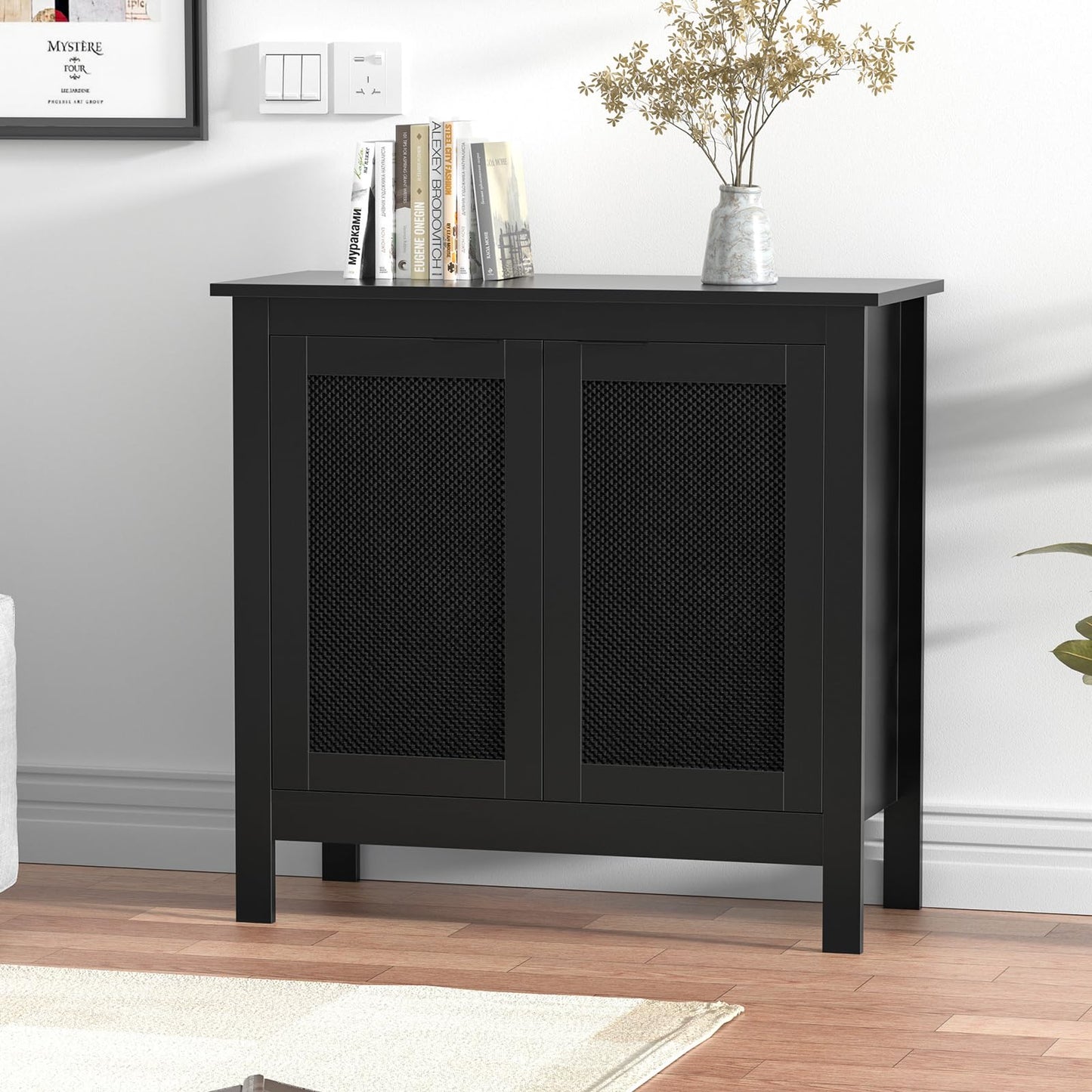 Skokliz Sideboard Storage Cabinet, Modern Kitchen Cupboard with Adjustable Shelf, Floor Cabinet with Doors, Buffet Cabinet for Living Room