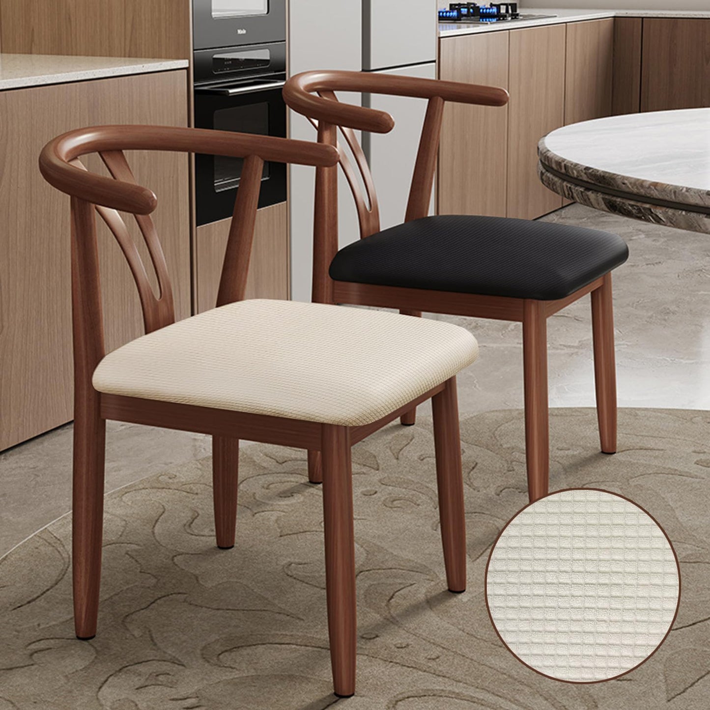 FYTXSZ Office Chair Seat Cover Stretch Elastic Universal Fit Washable Slipcover Seat Protector for Desk Swivel Computer Chairs