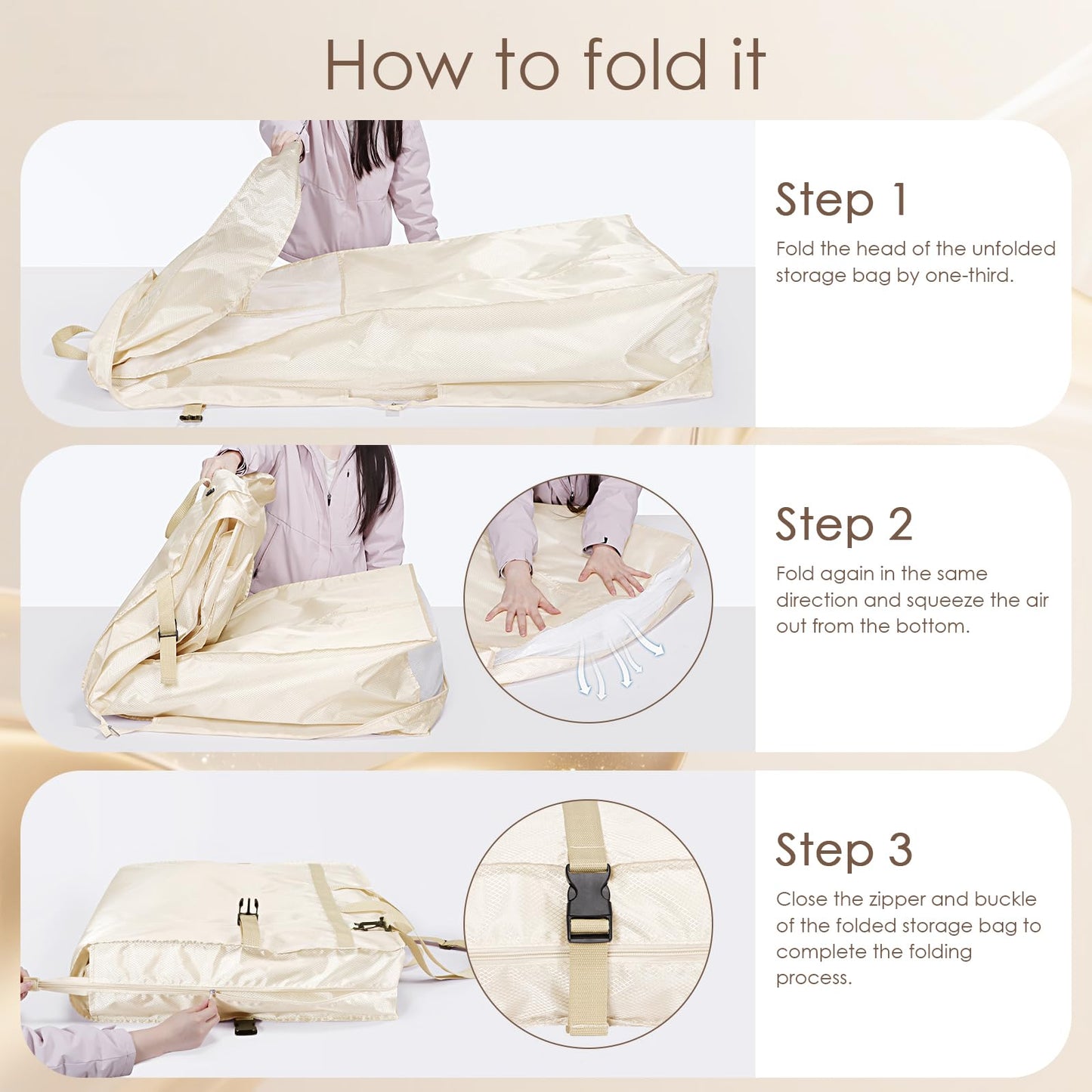 KEEGH Wedding Dress Garment Bag, 72 Inch Long Dress Carrier Travel Bag