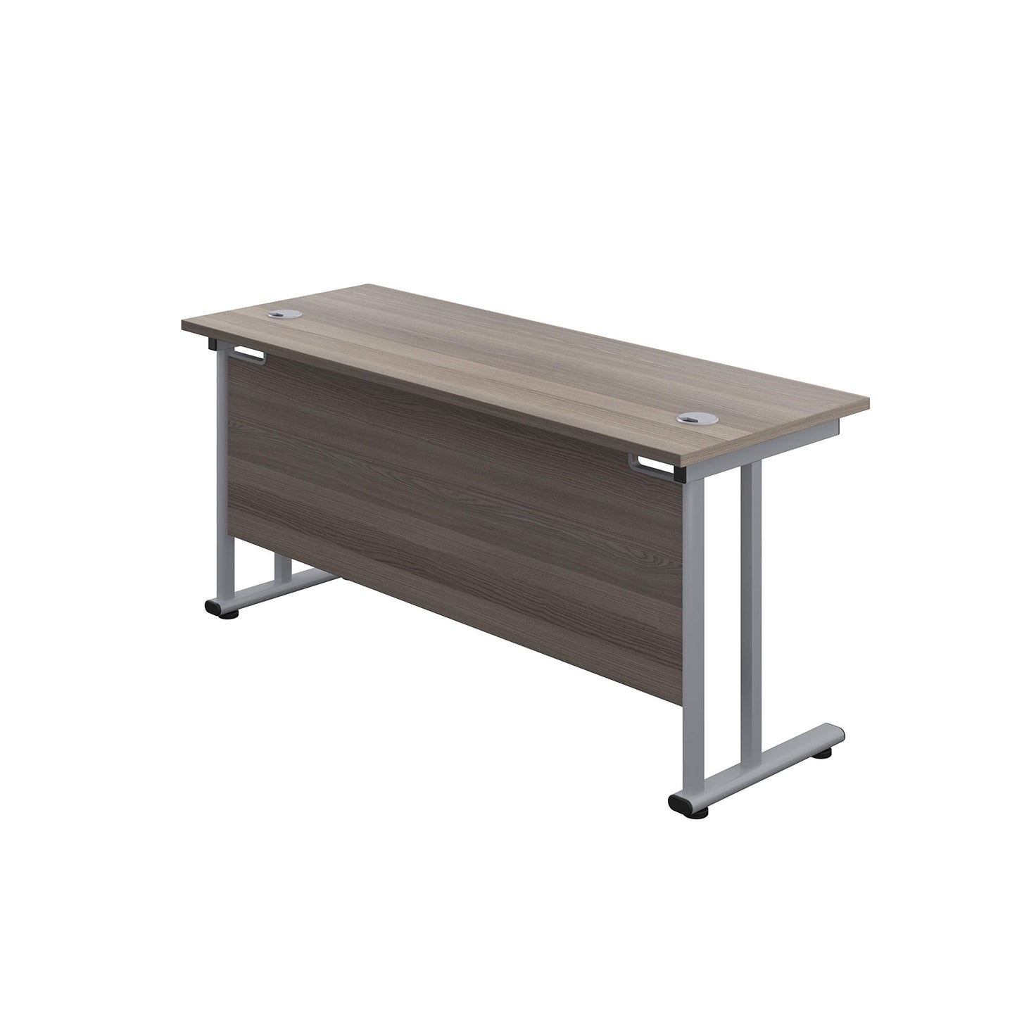 Office Hippo Heavy Duty Rectangular Cantilever Office Desk, Home Office Desk, Office Table, Integrated Cable Ports, PC Desk For Office or Home