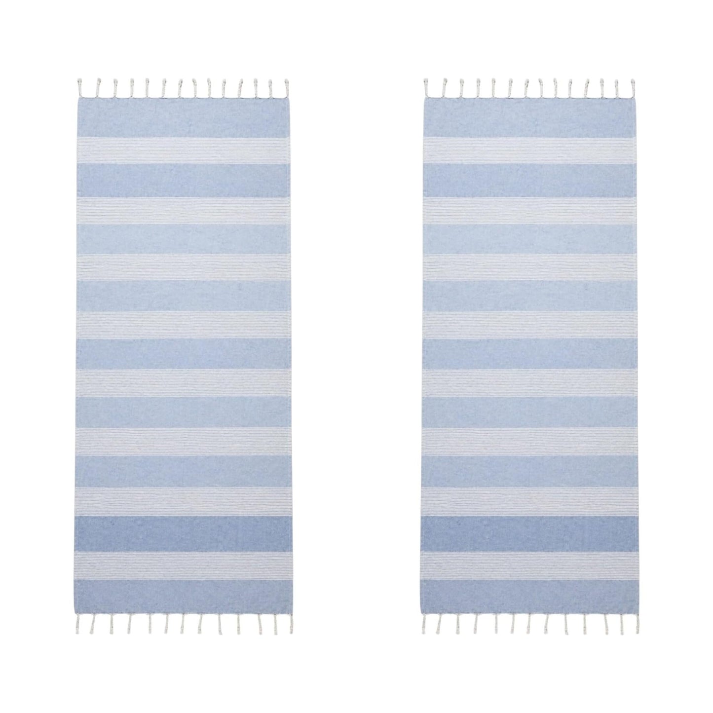 BOSKIMO Large XXL Beach Towel Pack of 2 – Giant Sarong Towel 180 x 200 cm for 2 People, Lightweight and Quick Drying