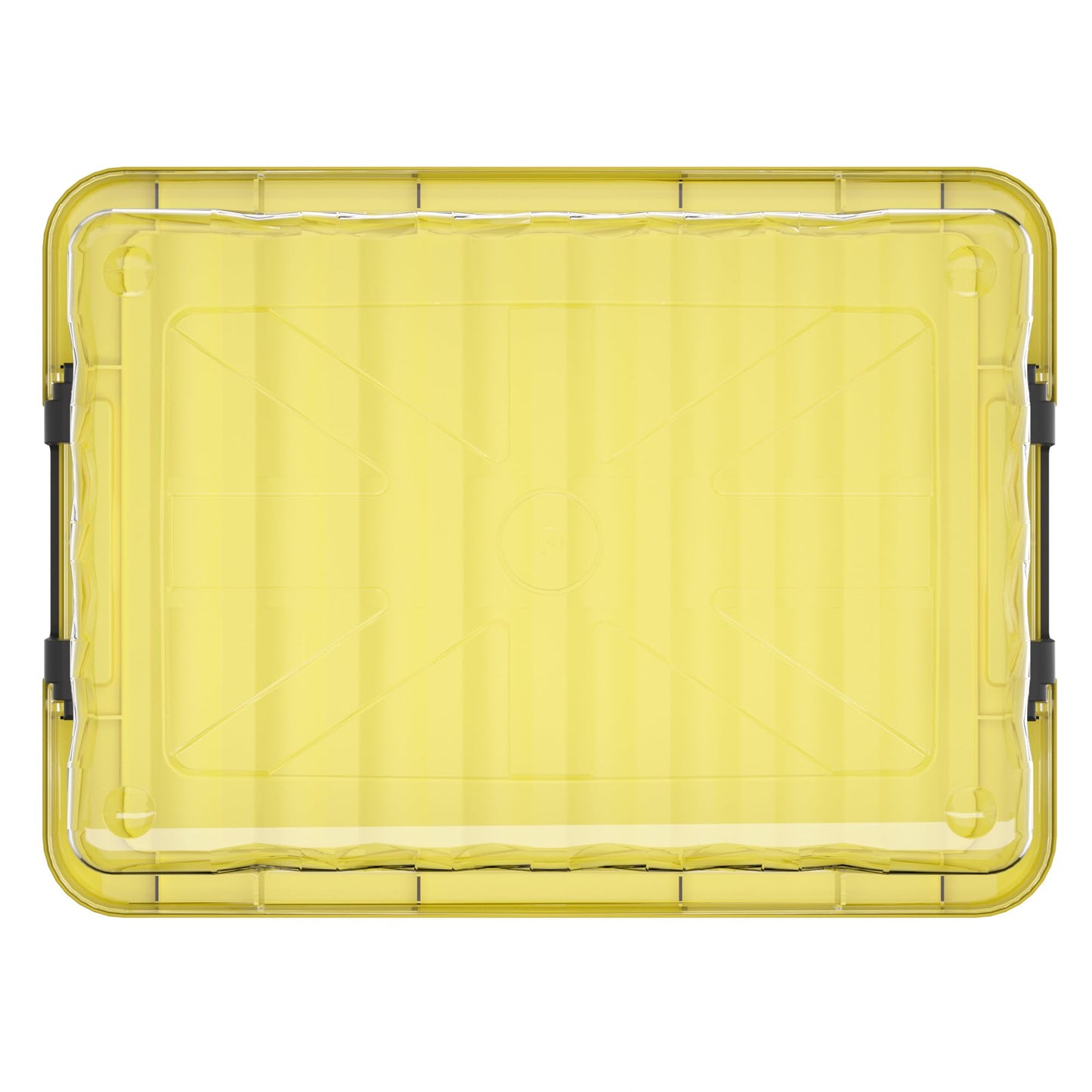 Cetomo 15L*3 Storage Boxes with Lids, Plastic Storage Box with Secure Side Latches, PP Nestable and Stackable Clear Organizer for Home, Office