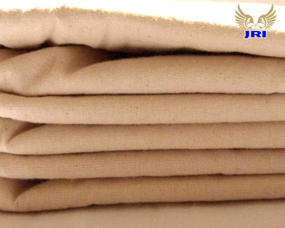 Calico Fabric 63 Inch (160cm) Extra Wide  100% Unbleached Natural Cotton, Medium Weight, Premium Quality by JRI (15 Meter)