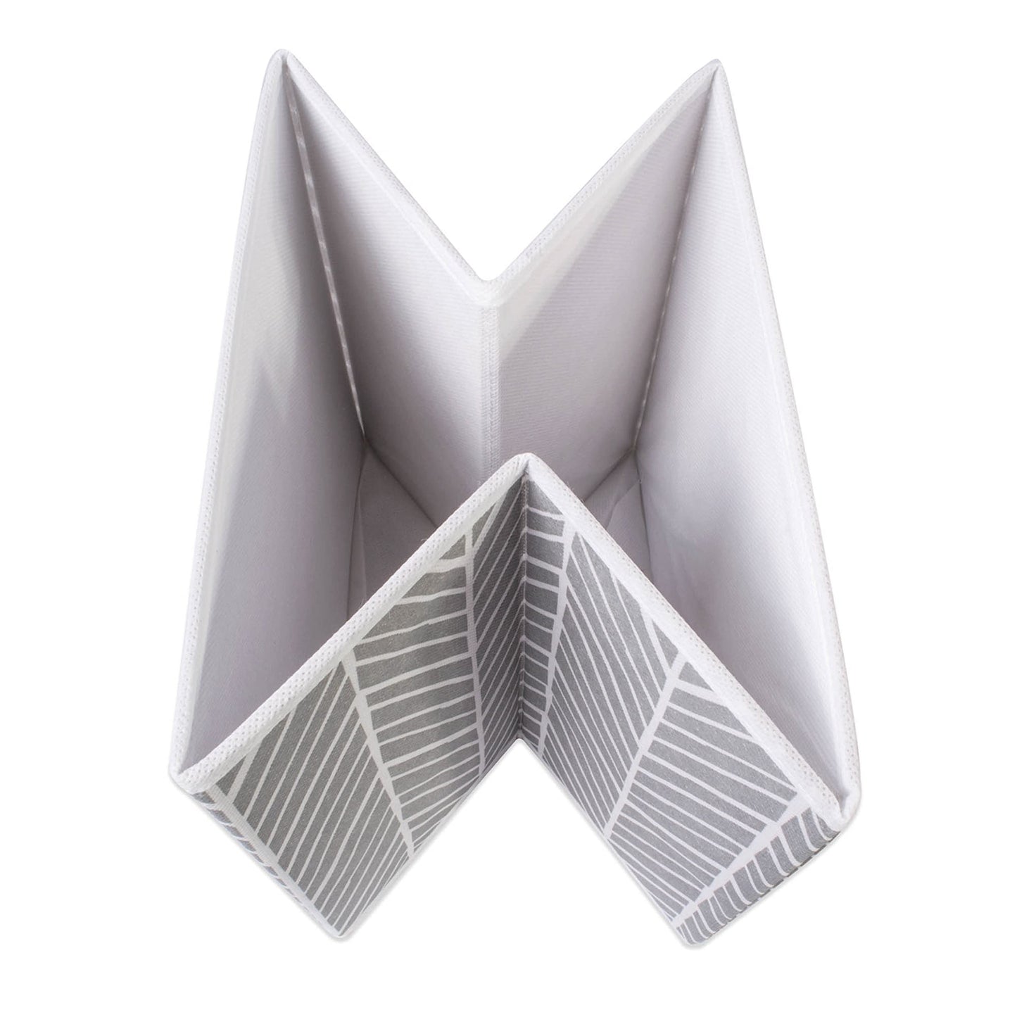 DII Fabric Storage Bins for Nursery, Offices, & Home Organization, Containers Are Made To Fit Standard Cube Organizers (11x11x11) Herringbone Gray