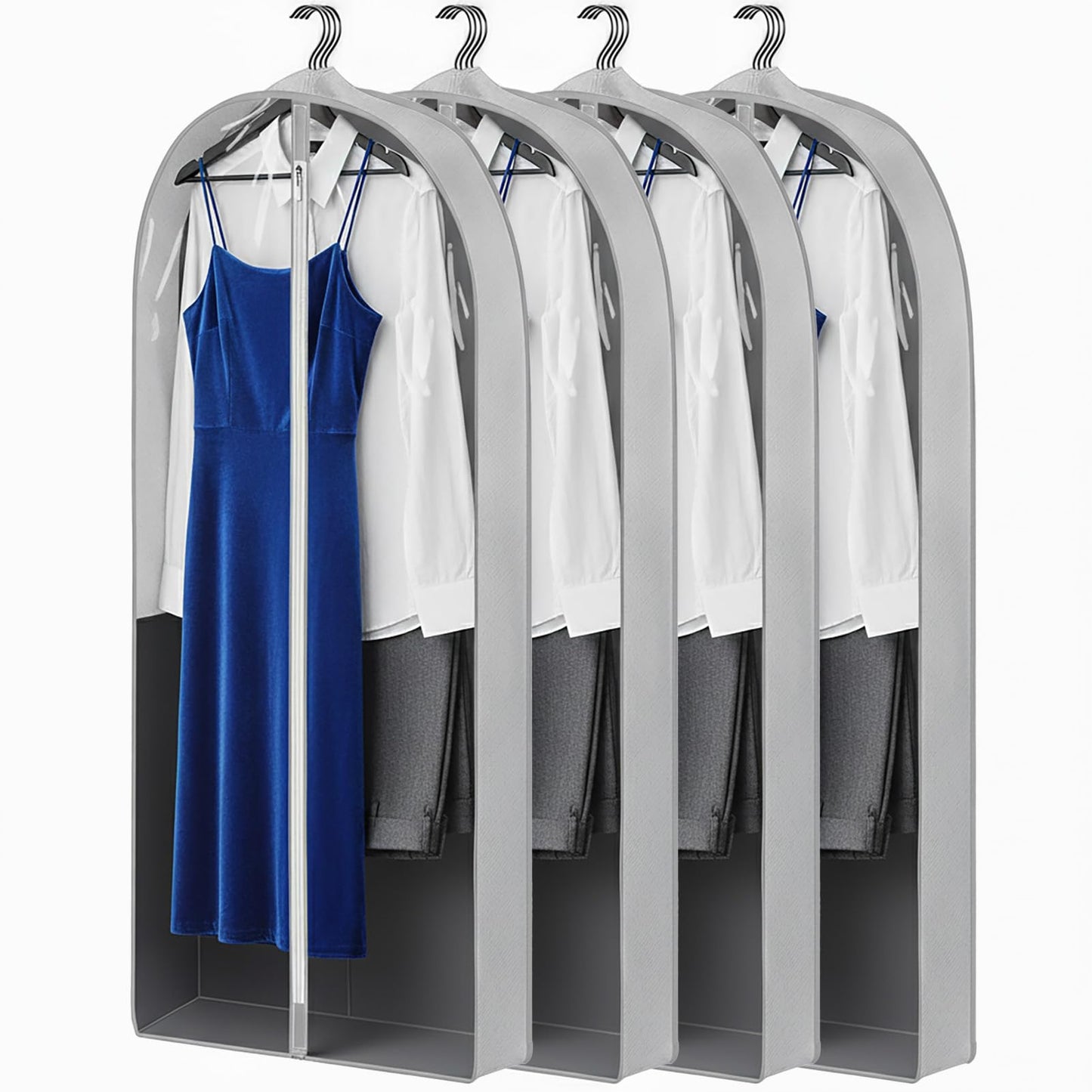 4 Pack Gray 60-Inch Garment Bags, Suit Covers for Hanging Clothes,8 Stück Magnetischer Akupressur Ball Silikon Stressabbau Magnet Bälle,Clothes