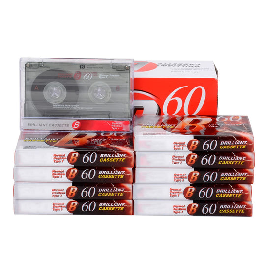 Audio Cassette Empty Cassette Tapes: Recorder CD & DVD Player Cassette 60 Minutes Time Low-Noise Surface Walkman Cassette Pre-Voltage Micro Voice