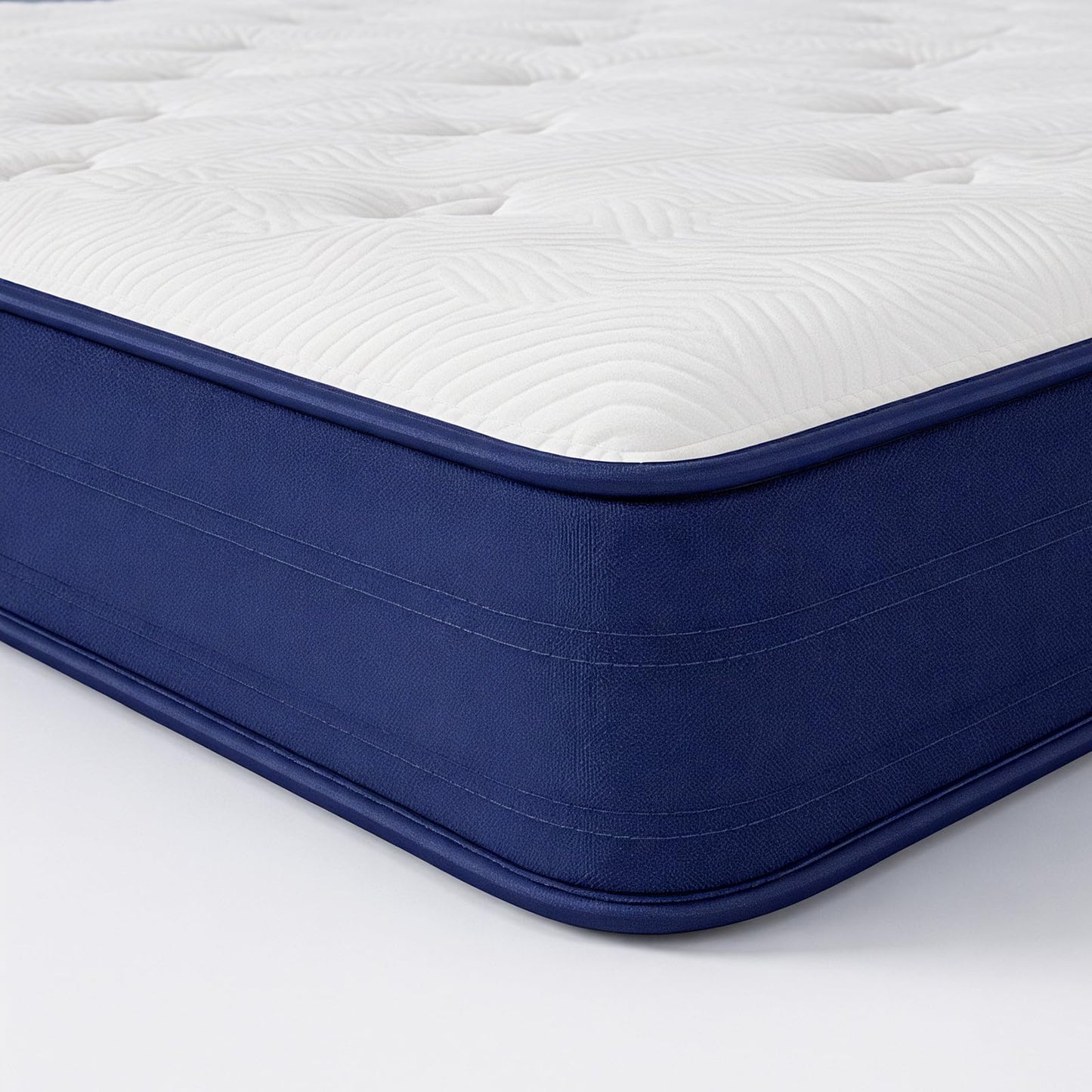Lavfine Double Mattresses - 4FT6, Memory Foam Mattress with Pocket Springs Hybrid, Medium Support, Motion Isolation, Breathable Soft Fabric
