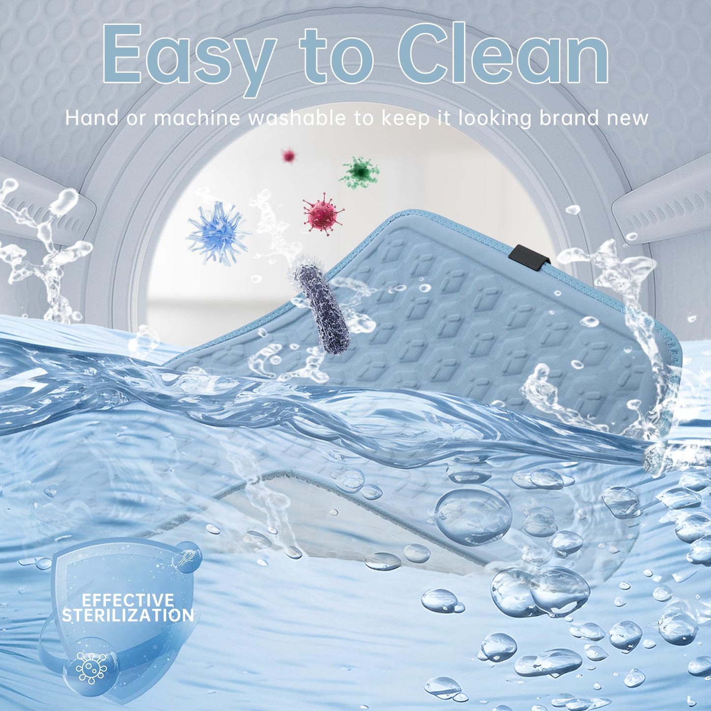 LY4U 3D Honeycomb Gel Seat Cushion for Office Chair & Car Seat, 48x48cm Cooling Pressure Relief Cushion with Breathable Support for Wheelchair Bench