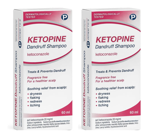 Ketopine Anti-Dandruff Shampoo 60ML - Pack of 2