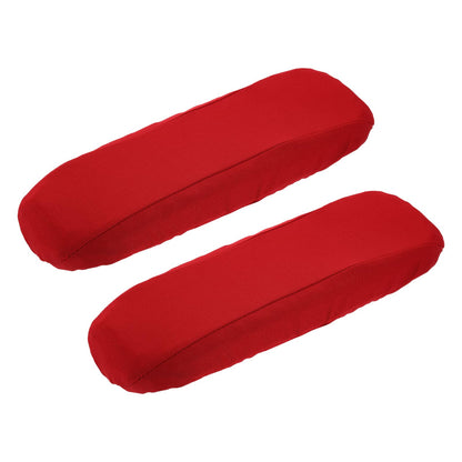 sourcing map Chair Armrest Slipcovers Covers, 32 x 8cm Polyester Removable Seat Hand Rest Protector for Office Chairs Desk ChairWine Red