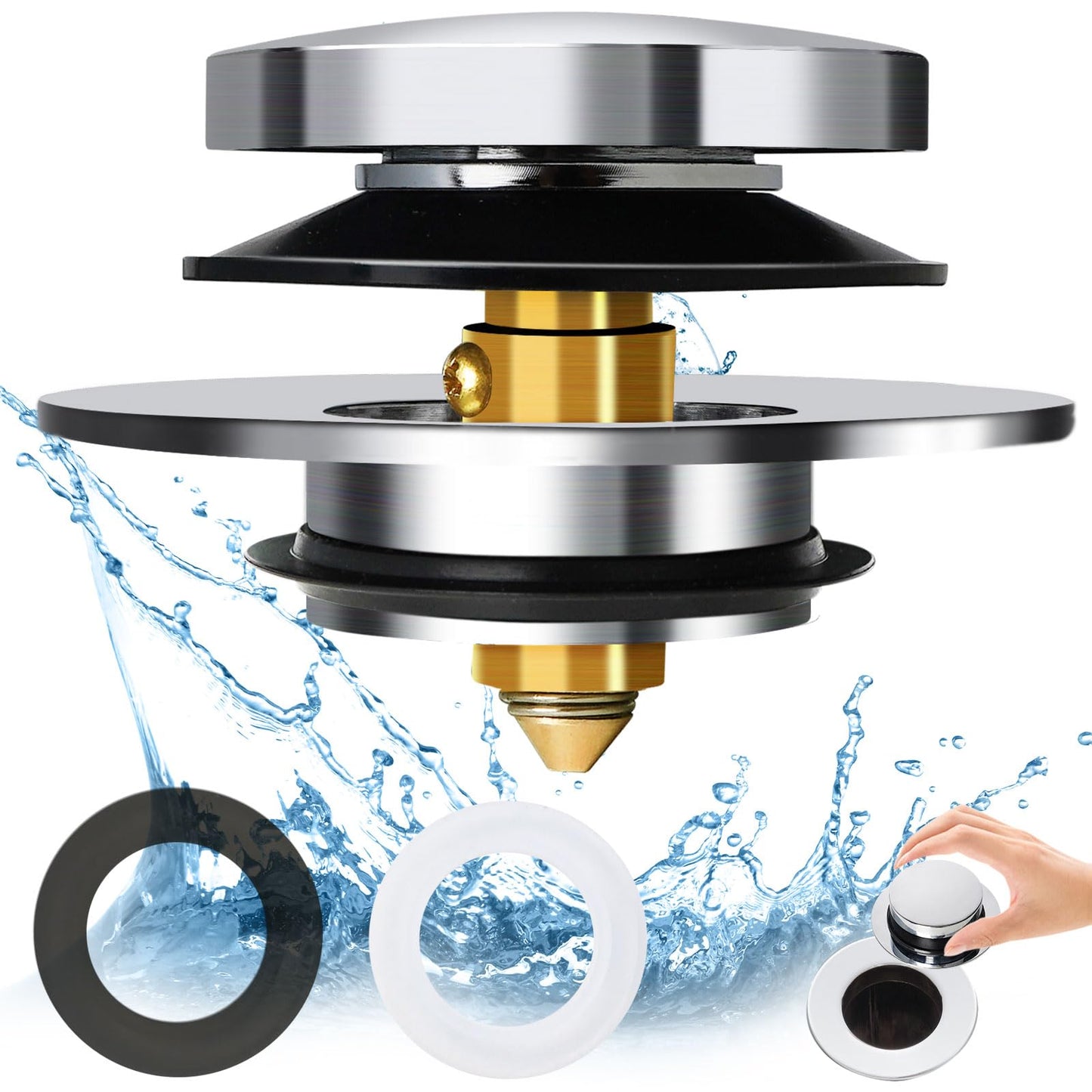 Bathtub Plug Replacement?Drain Stopper for Shower?Pop Up Drain Stopper for Bathroom,36-50mm
