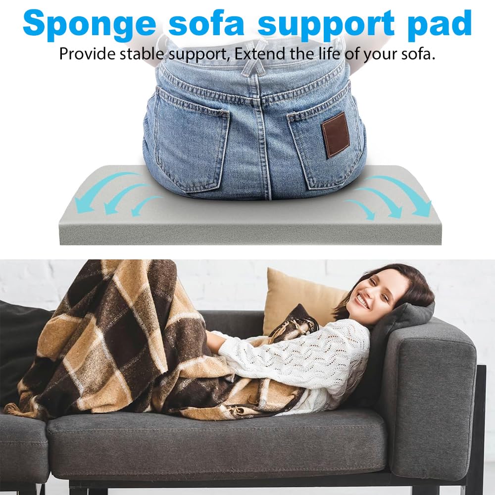 Duscdesp 50×50cm Sofa Support Boards,Sofa Bed Support Cushion Sofa Saver,Cushion Sag Repair for Corner Sofa Sofa Bed Couches Settee (WHITE & 2 PCS)