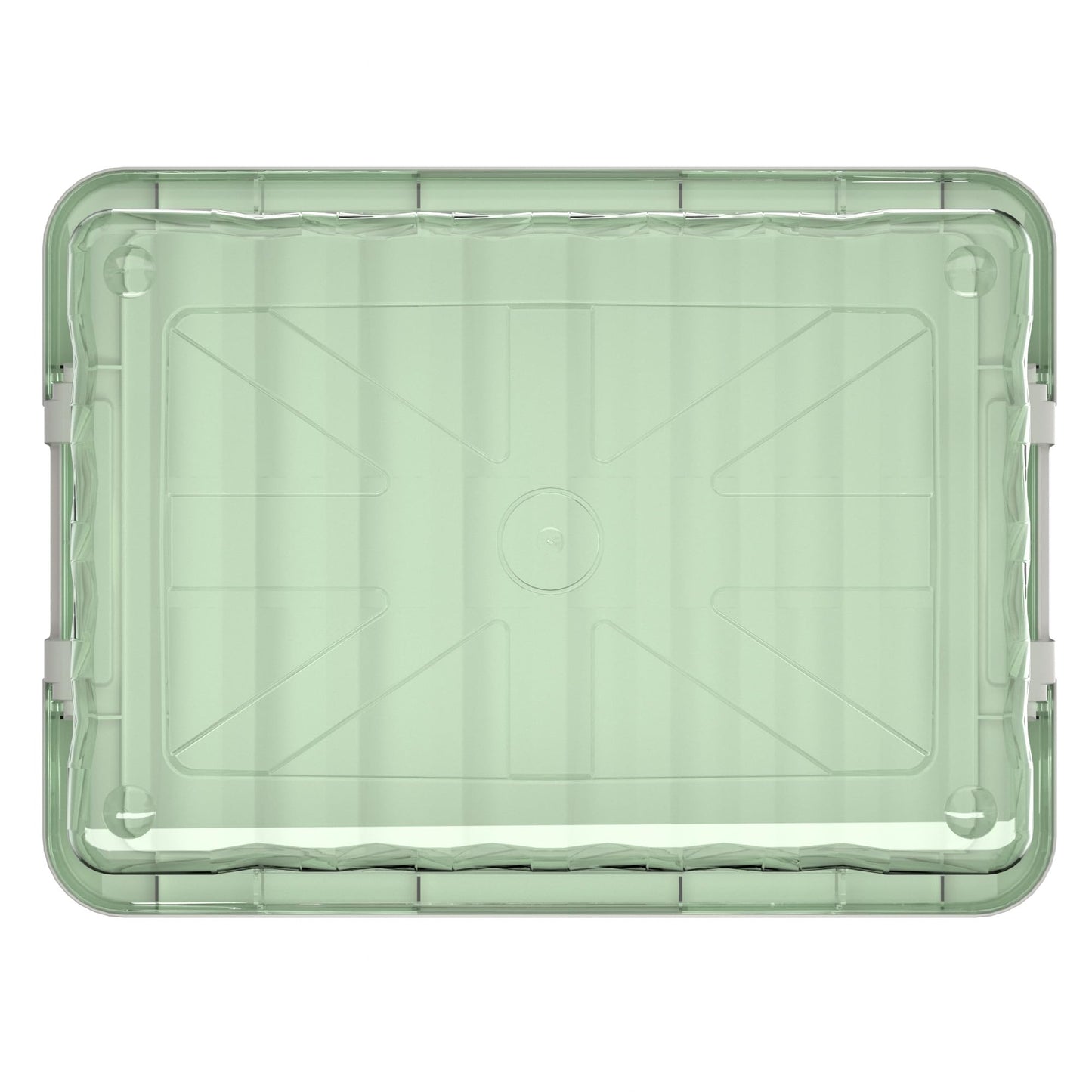 Cetomo 15L*6 Storage Boxes with Lids, Plastic Storage Box with Secure Side Latches, PP Nestable and Stackable Clear Organizer for Home, Office