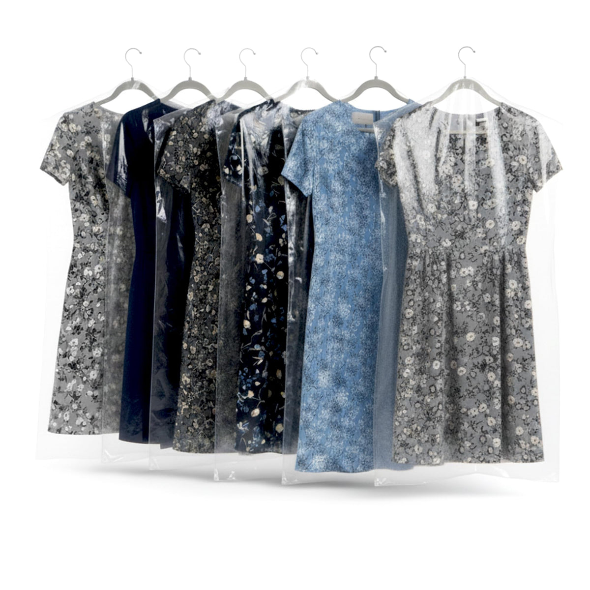 Plasticplace Clear Garment Bags │Plastic Coat Bag││1.0 Mil│21" X 4" X 54" 50 Count