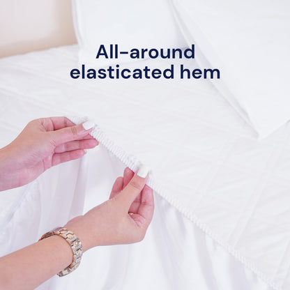 Sheet Story Quilted Small Double Mattress Protector - 40cm Deep Pocket - Hypoallergenic Mattress Protector Small Double Bed - Not Waterproof