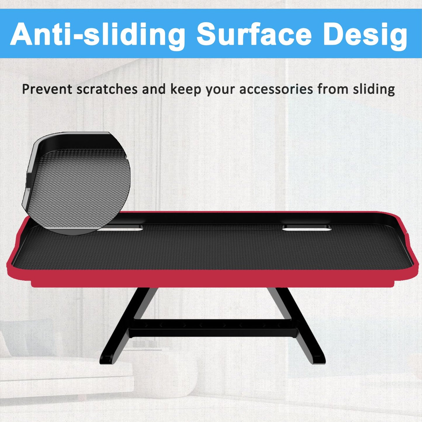 JXMTSPW TV Top Screen Shelf Adjustable Computer Monitor Shelf Storage Bracket Mount Hold Cable Media Box, Game Console, WiFi Router