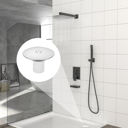 ASelected 2 Pack Shower Drain Cover Replacement, Chrome Shower Trap Cover, 90 Mm or 115 Mm Shower Plughole Cover Removable Top Shower Waste Trap