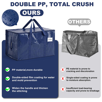 6 Pack Large Moving Bags and Storage Bags, 90L Heavy Duty Moving Bags