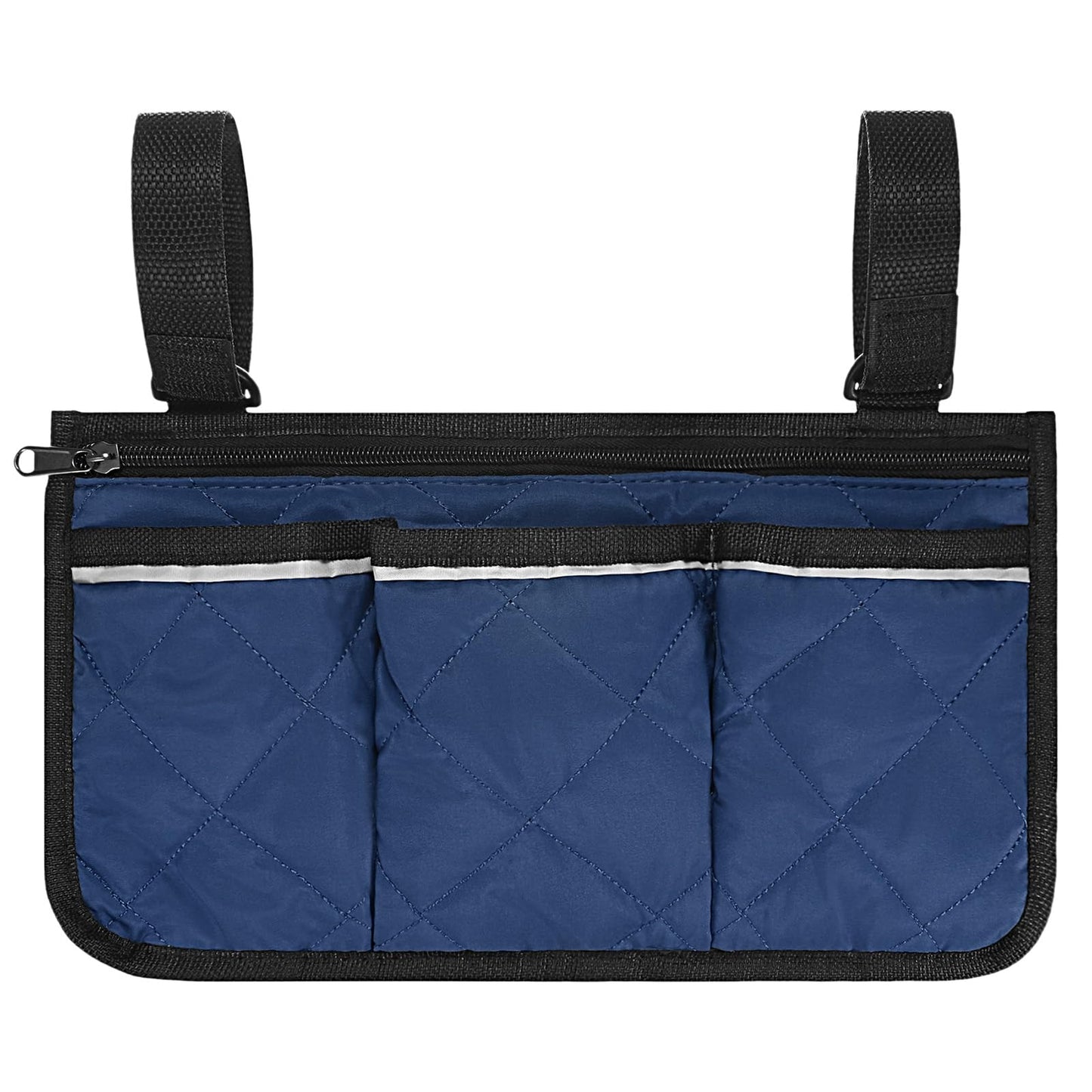 TIXIPEM 1-Pack Beach Chair Armrest Bag 12.8"x7" Polyester, Dark Blue