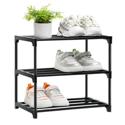 OLYREO Shoe Rack 3 Tier Small Shoe Rack Storage for Hallway, Closet