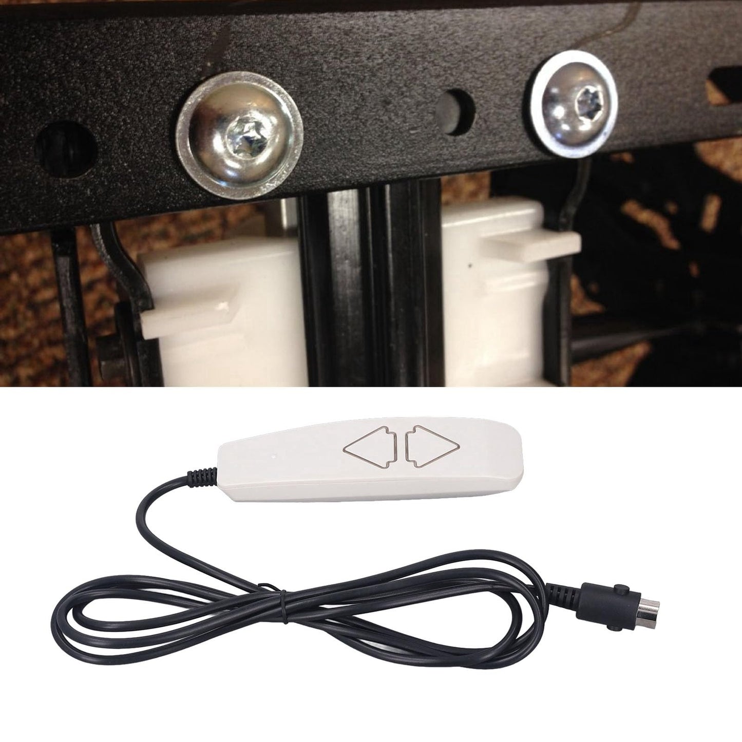 Universal 2- Lift Chair Remote Hand Control with 5-Pin Round Plug for Okin, Dewert, Limoss, Kaidi Power Recliner Engines