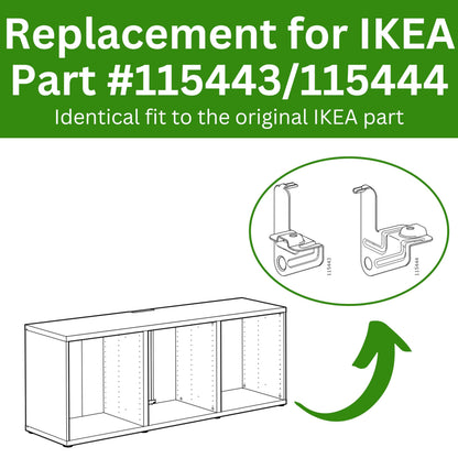 Spare Hardware Parts Wheel Lock for BESTA | Replacement for IKEA Part # 115443/115444 | Pack of 6