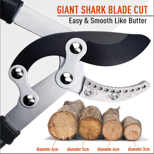 Jardineer Anvil Loppers Shears - Loppers for Gardening Heavy Duty with Pruning Shears & Spare Blade, Effortless Pruning Tree Loppers,Long-Lever Branch