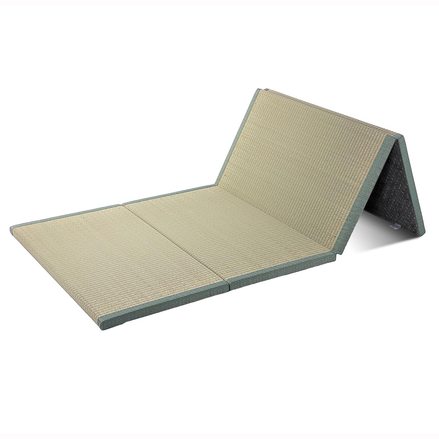 Japanese Traditional Tatami Mat,Mattress Firm And Comfortable 3 Folds Firm And Comfortable Futon Mattress With 100% Natural Green Rush Grass