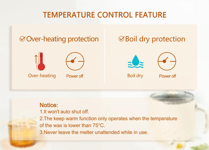 Wax Melter for Candle Making Large 1.8L Electric Wax Melter with Pouring Spout Candle Making Kit for Adults - Wicks, Wick Stickers, Centering Device,