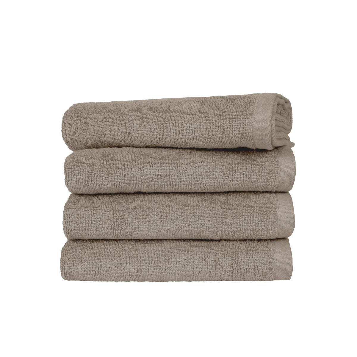 Ruggeri 4 Piece Guest Towel Set, 40x50 cm, Cotton, Dove Grey