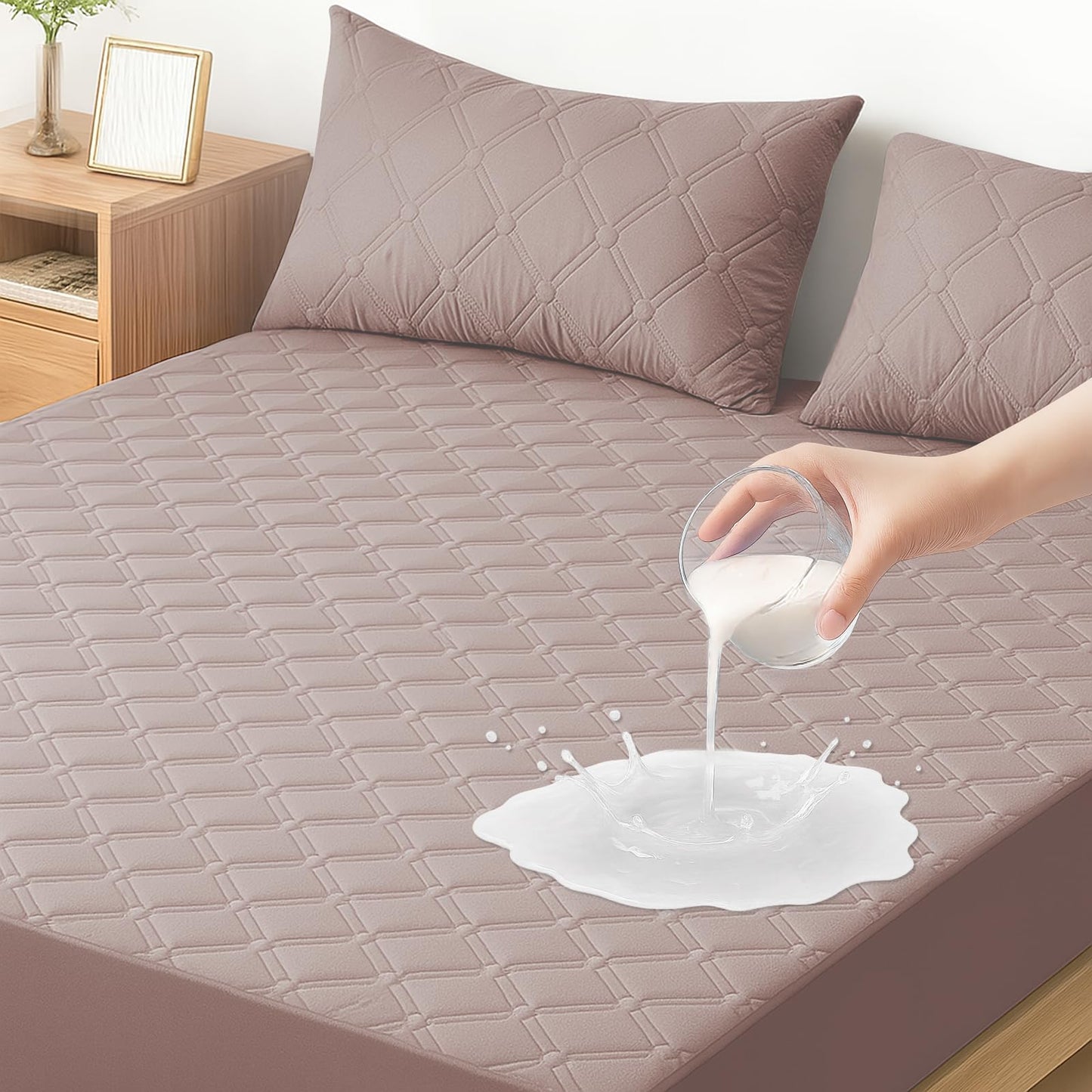 Ystyle Fitted Sheet 140 x 200 cm, Microfibre, Fitted Sheet - Mattress Height up to 30 cm, Soy