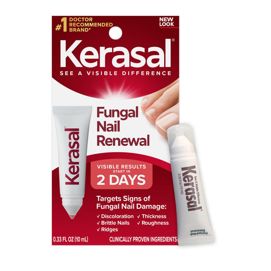 Kerasal Fungal Nail Renewal Treatment 10ml, Restores The Healthy Appearance of Nails Discolored or Damaged by Nail Fungus or Psoriasis.