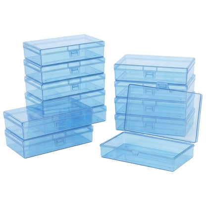 LJY Blue organiser Boxes, 12 Pack, 5.3 x 3.1 x 1.2 in
