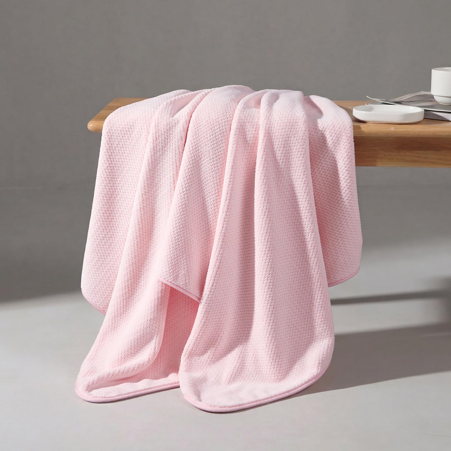 REDKISS 6 Pack Microfibre Towels set-450g/m²,Super Absorbent Towel for Bath