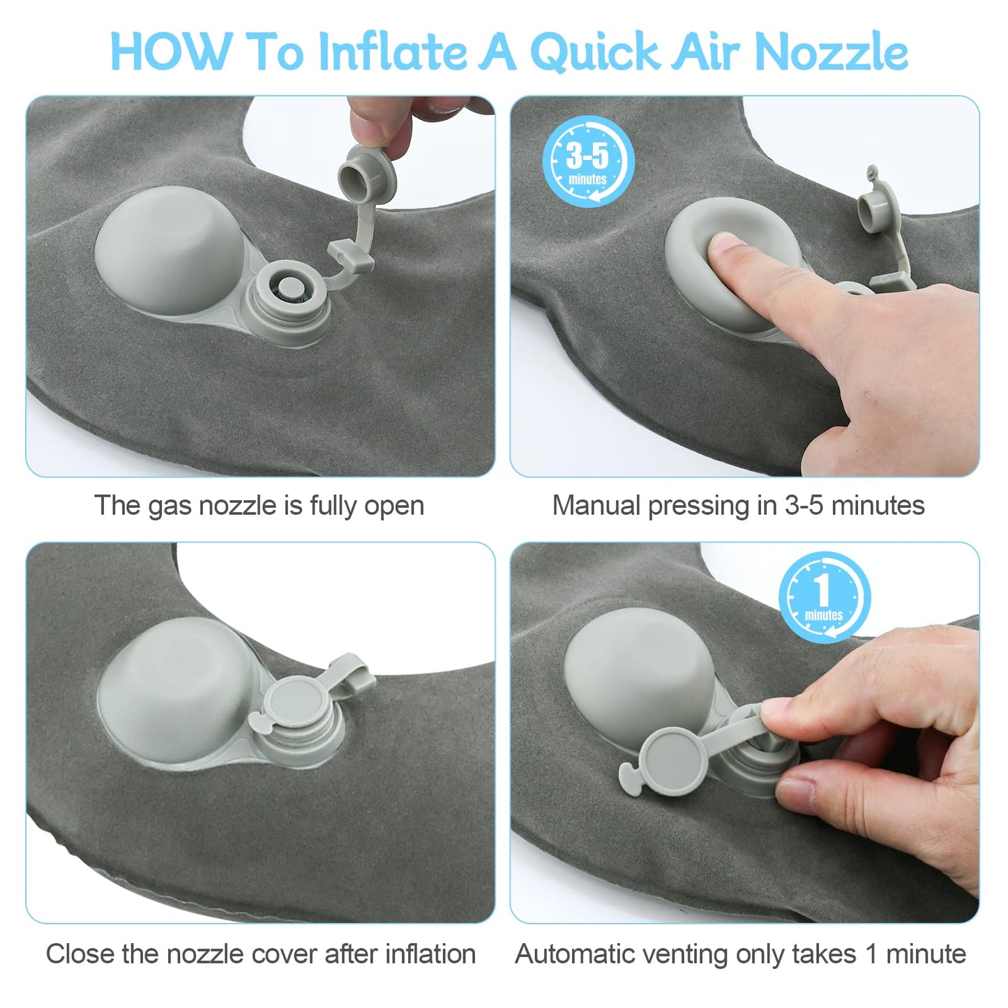 DARENYI Inflatable Donut Pillow, Coccyx Cushion for Tailbone Pain