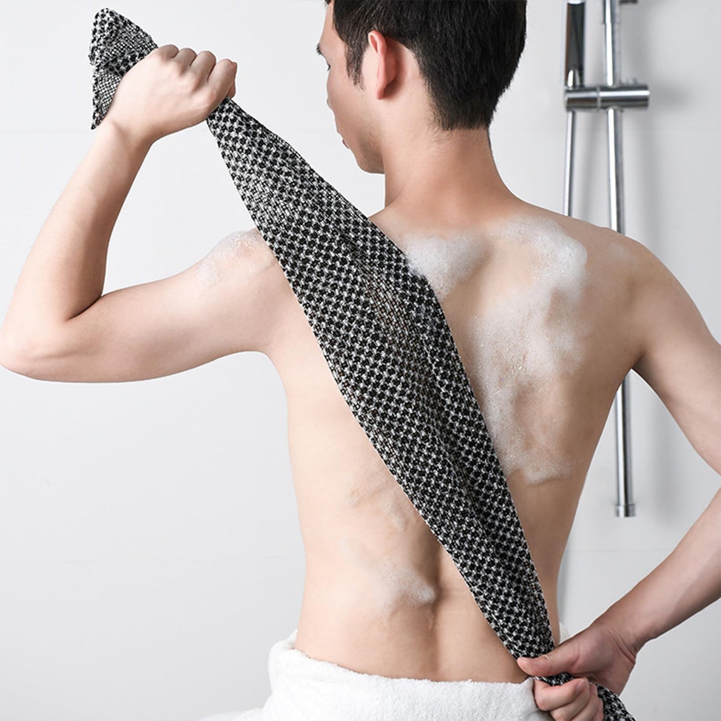 Exfoliating Towel, Exfoliating Antibacterial Shower Towel, Japanese Washcloth Exfoliating Towels for Men Women