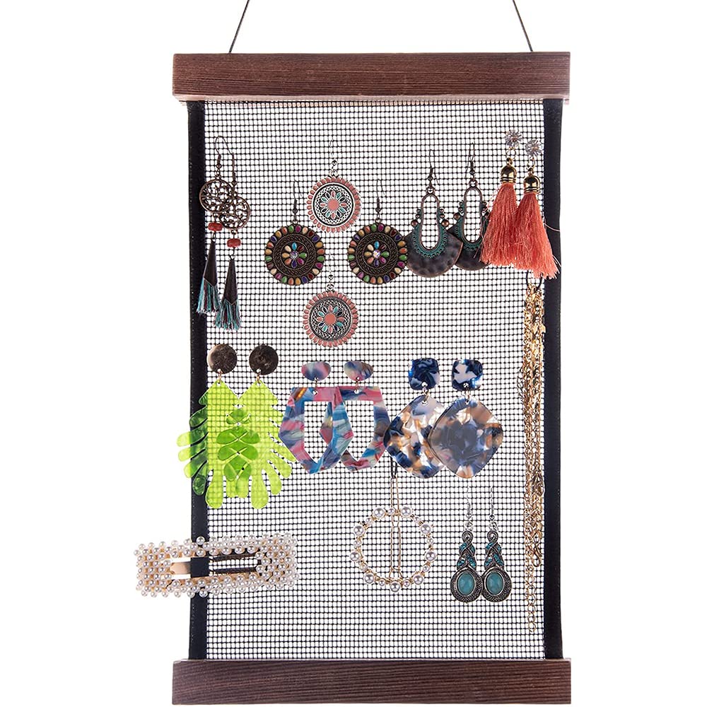 CENPEK Earring Holder Wall Mounted Earring Wall Organizer Earring Hanger Wall Hanging Earring Organizer Wall Jewelry Organizer (24 x 12 inch)