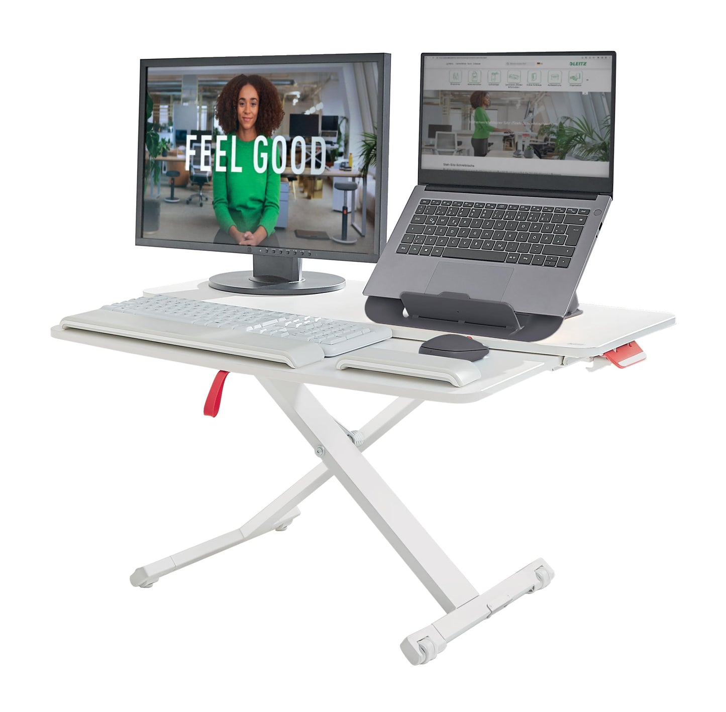 Leitz Ergo Cosy Standing Desk Converter with Sliding Tray 65320085