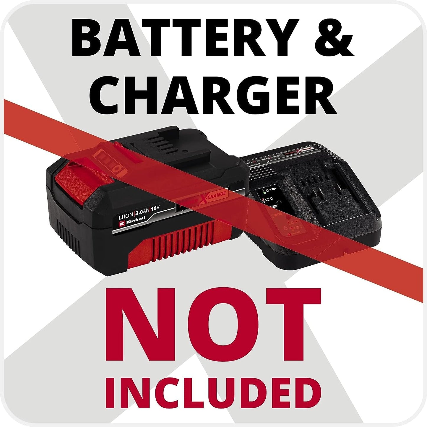 Einhell Power X-Change 18V Cordless Chainsaw - 10 Inch (25cm) Electric Chainsaw Cordless With OREGON Bar and Chain - GE-LC 18/25 Li Solo Battery