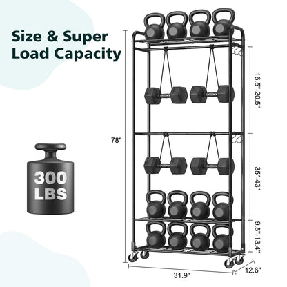 Luxspire Heavy Duty Clothes Rail, 135KG Clothing Rail with Lockable Wheels